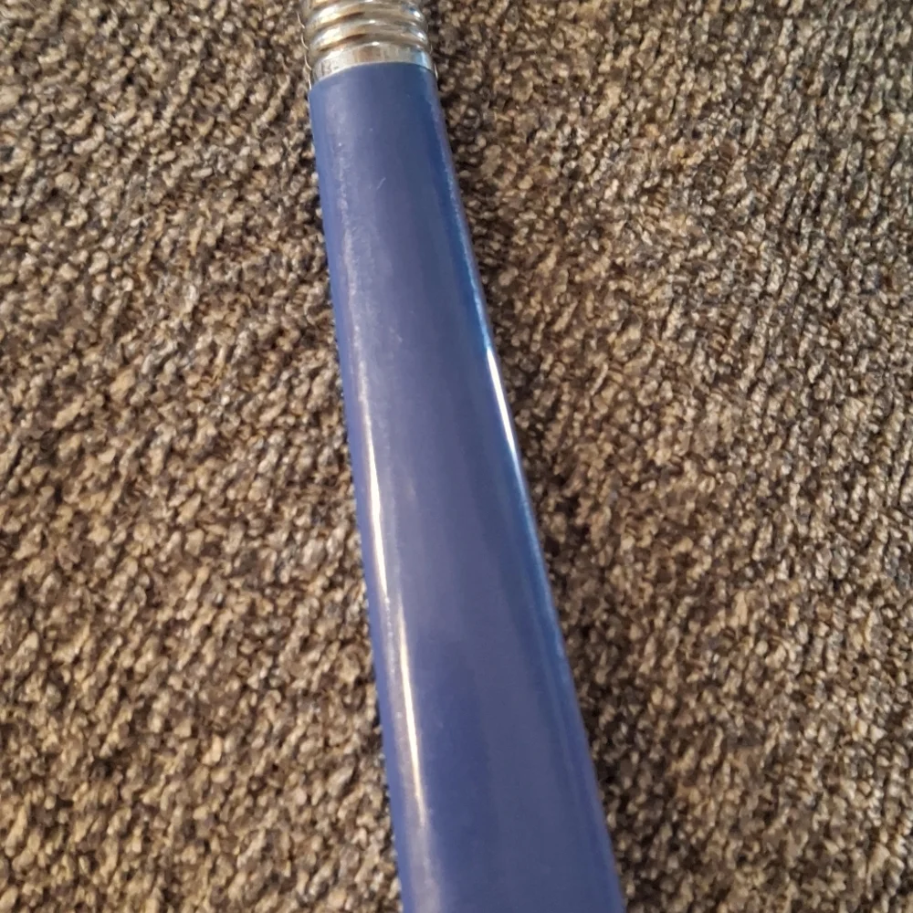 Table Knives blue plastic handle stainless China 4